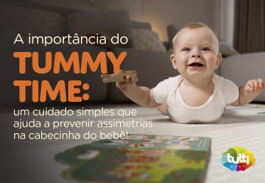 A importância do tummy time: um cuidado simples que ajuda a prevenir assimetrias na cabecinha do bebê