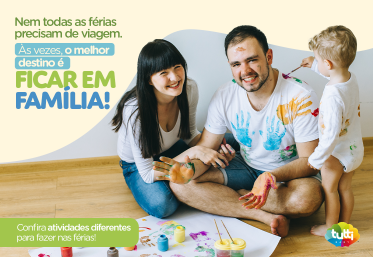 Nem todas as férias precisam de viagem. Às vezes, o melhor destino é ficar em família!